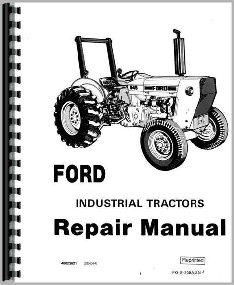 ford 340 tractor manual